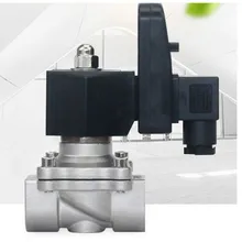 304 Электрический таймер из нержавеющей стали автоматический клапан соленоида электронный сливной клапан DN10-25 AC220V DC24V высокая температура