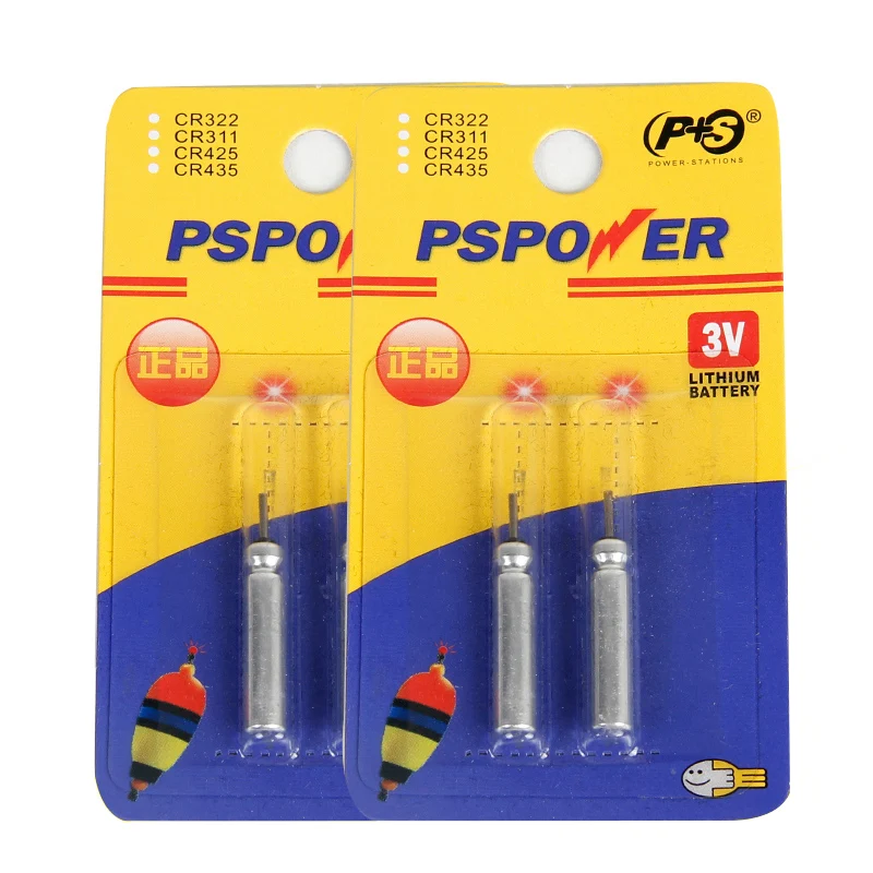 

JSFUN 10 Pcs/lot Night Fishing Float Battery CR322 Lithium Electronic Battery Luminous Float Led Light Tackle Accessory FF35