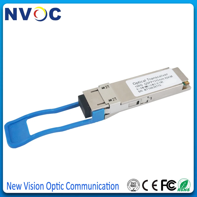 100 ГБ/сек. QSFP28 LR4 10 км оптический приемник, 100 ГБ QSFP28 LR4 10 км, LC, SMF LR4 оптический приемопередатчик модуль, 4 полосы 4x25 г DDM