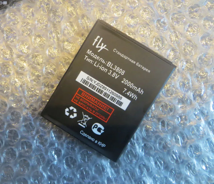 High Quality For FLY BL3808 New Mobile Phone Lithium Original 2000mAh Battery Replacement Parts | Мобильные телефоны и