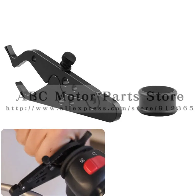 

New High Quality Universal CNC Motorcycle Cruise Control Throttle Lock Assist Retainer Relieve Stress Durable Grip Black
