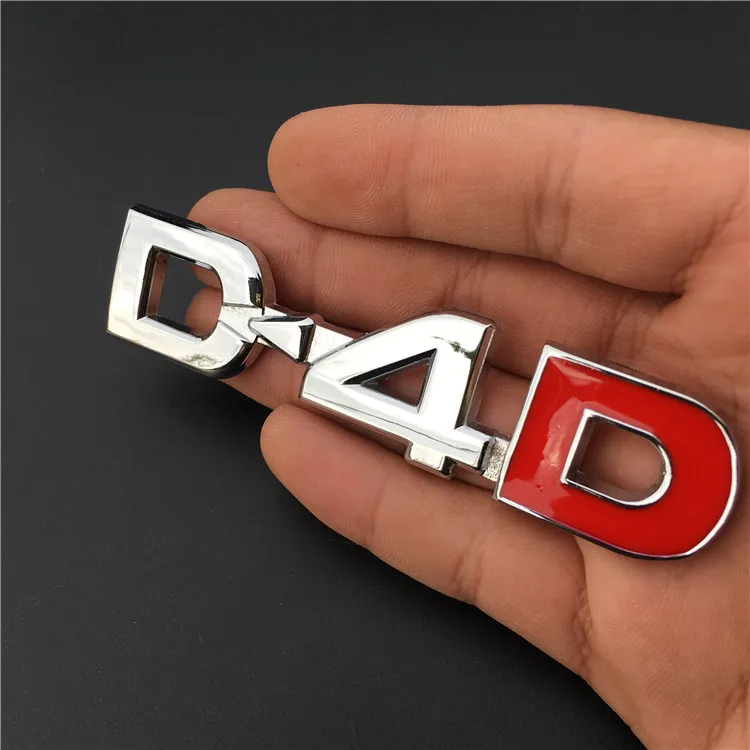 1 шт. 3D металлический D4D эмблема знак наклейка на автомобиль наклейки для Toyota Land
