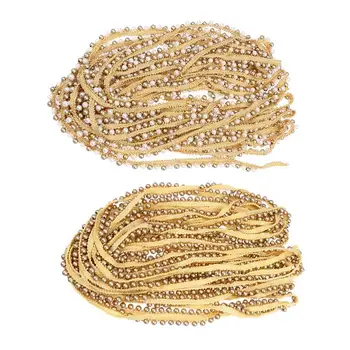 

6MM 10 Yards Single Row Pearl Ribbon Lace DIY Clothing Accessories for Sarees Dress Pants Caps Blouses Bags