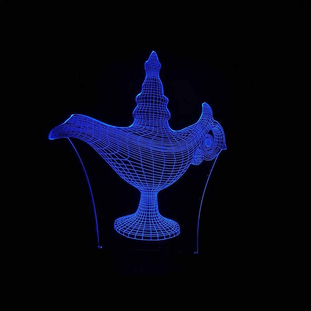 3D Волшебная Лампа Алладина Led ночник атмосфера Иллюзия стол настроение спальня