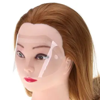 

100PCS Hair Salon Disposable Face Shield Cover Transparent Cutting Coloring Hairspray Eye Protector Mask Film Hair Free Shipping