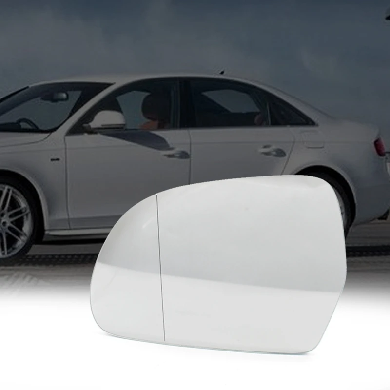 New Replacement Left Side Mirror Glass For Audi A4 B8 8T0857535E