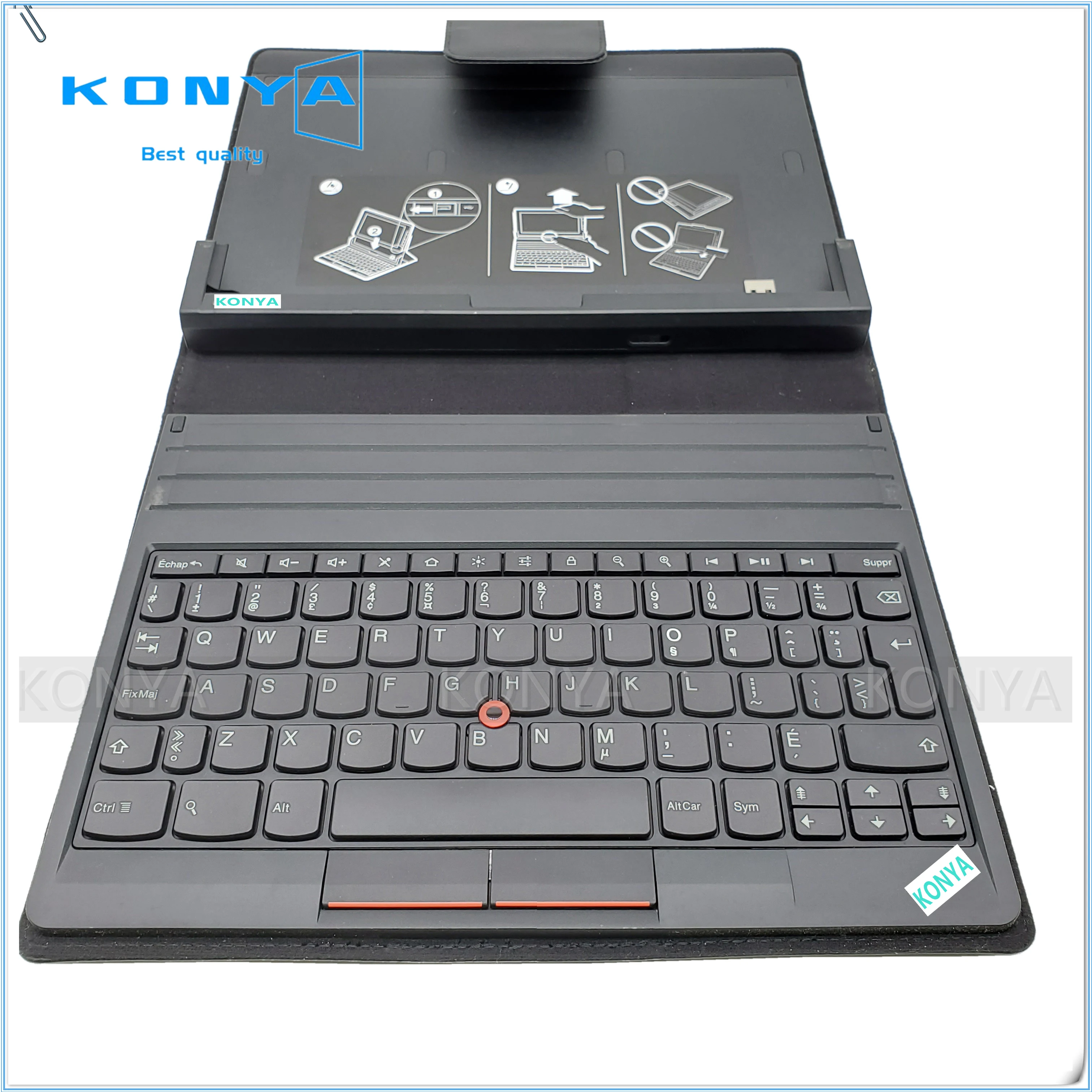 95New для планшета ThinkPad 183823C плоская клавиатура кожаный чехол клавиатура Folio 03X6355 канадский французский
