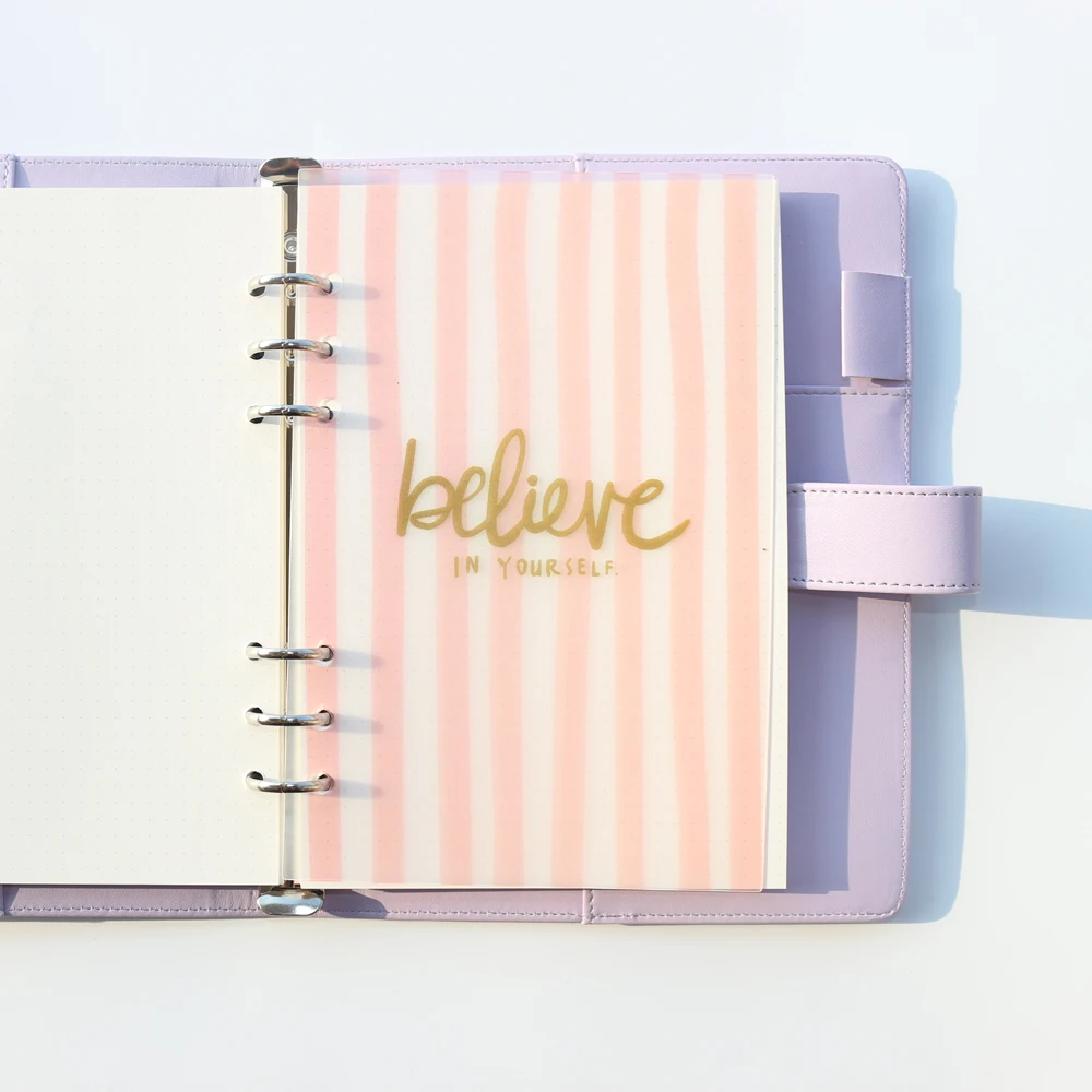 

New cute cartoon creative PP 6 holes index divider for binder spiral notebook,fine office school notebook accessories stationery