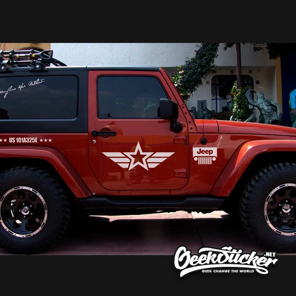 Водонепроницаемая Светоотражающая Виниловая наклейка для Jeep Cherokee Wrangler Renegade 2