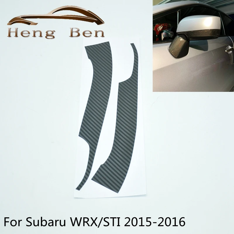 

1 Pair Carbon Fiber Side Mirror Overlay Sticker For Fit Subaru WRX / STI 2015 -2016