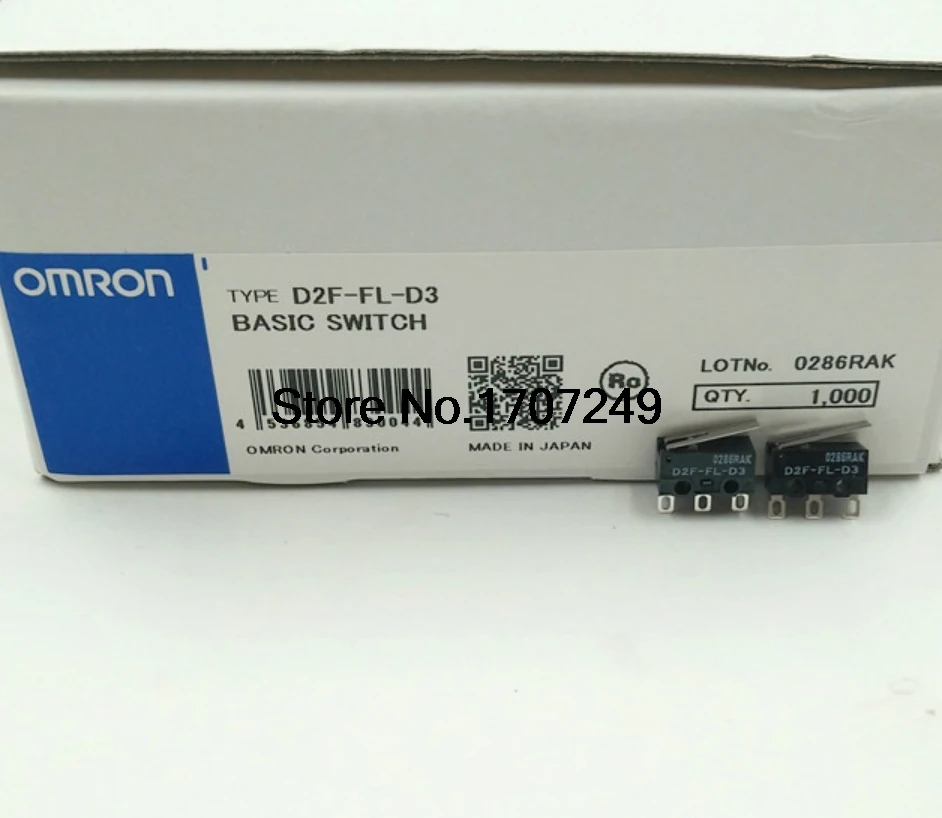 Бесплатная доставка 100 шт./лот новый оригинальный OMRON микро переключатель D2F FL