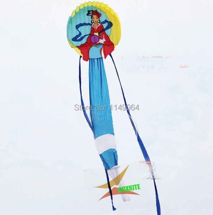 free shippinghigh quality 12m moon fairy soft kite with handle line easy control ripstop nylon fabric kite flying decoration fun Wholesale Toys & Hobbies