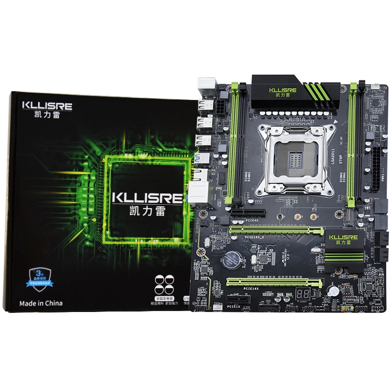 Kllisre X79 комплект материнской платы с Xeon E5 2690(4 шт. X 16 Гб) 64 Гб 1600 МГц DDR3 память ECC Reg
