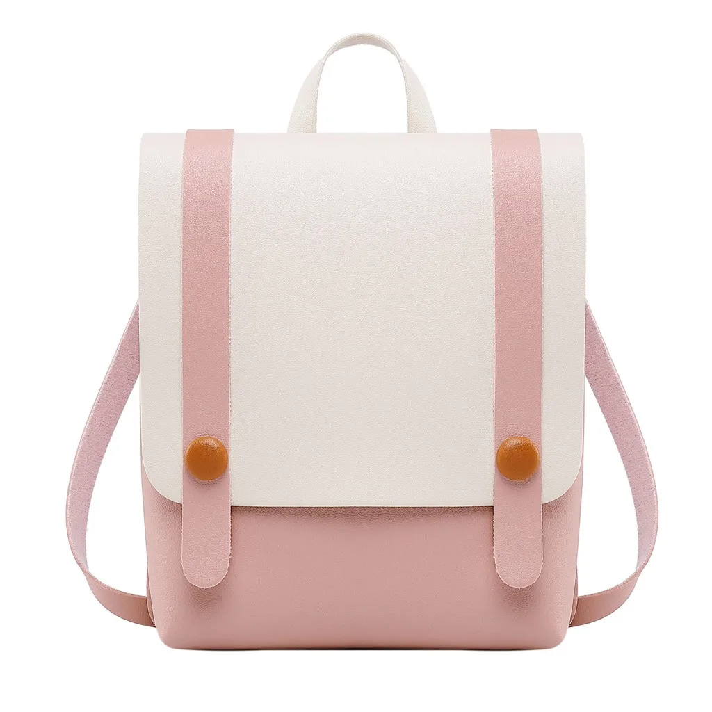 

XINIU Women Backpacks Cover Mixed Candy Colors Lady Bags Interior Slot Pocket Softback Square Sweet Travel Students Fashion Bags