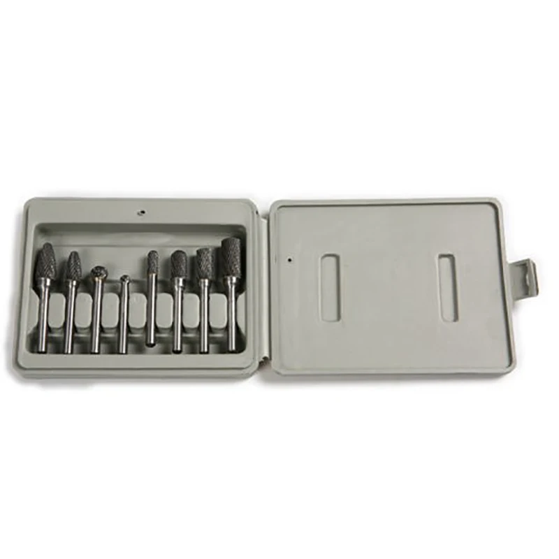 8pcs tungsten carbide rotating burr set tungsten steel grinding head rotating eight-piece handle rotating tool