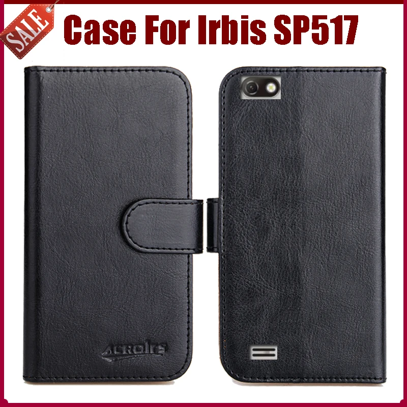 

Hot Sale! Irbis SP517 Case New Arrival 6 Colors High Quality Flip Leather Protective Phone Cover For Irbis SP517 Case