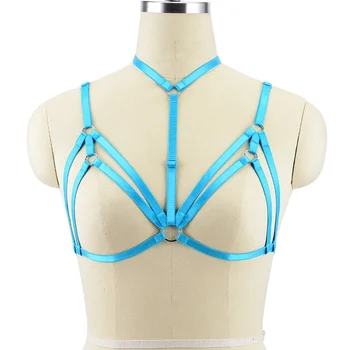 

Harness Bra Belts Top Halter Bra Straps Cage Harness Lingerie Bondage Crop Top Hollow Out Clothing Cute Girls