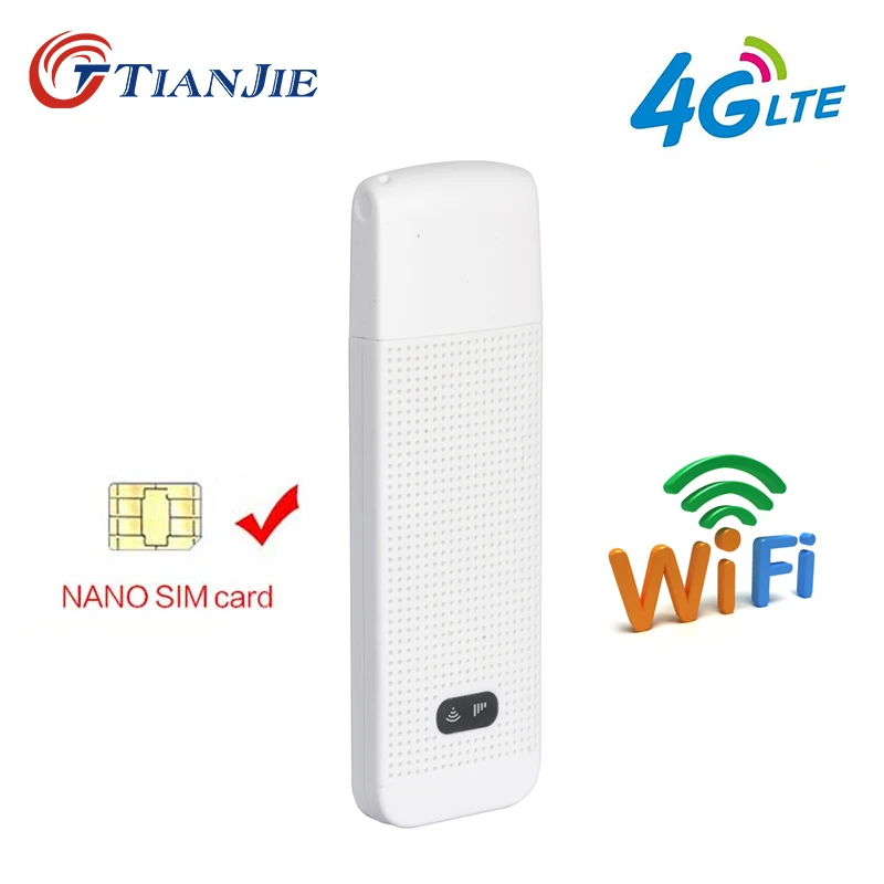 Wi Fi роутер TIANJIE LDW922 универсальный портативный USB модем с слотом для SIM карты nano 4G|3G