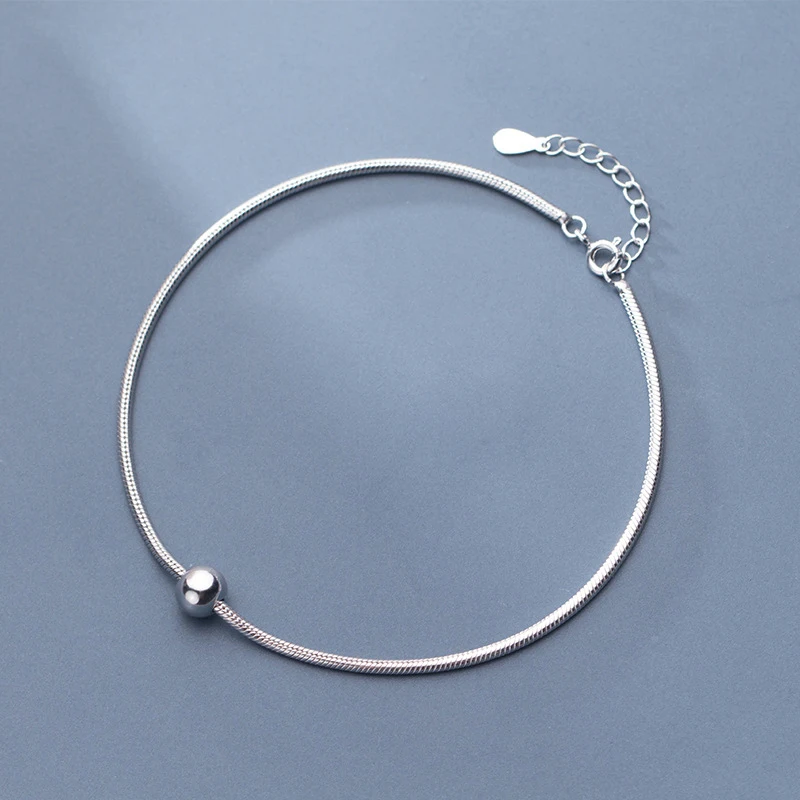 

Bohemian Anklet 925 Silver Jewelry Minimalism Ankle bracelet Cheville Vintage Foot jewelry Charms Leg Bracelet Anklets for Women