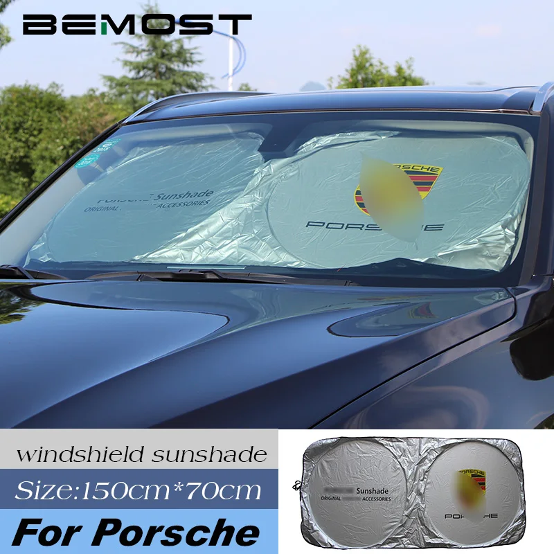 

BEMOST Car Windshield Sunshade Front Window Windscreen Visor Cover Auto Protection Shield For Porsche Boxster For Cayenne Macan