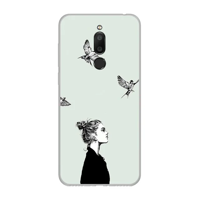 For Meizu M6T Case 5.7” Silicone Painted Cartoon Back Cover For Meizu M6T Case M6 T Cover Soft TPU Funda for Meizu M 6T M811H