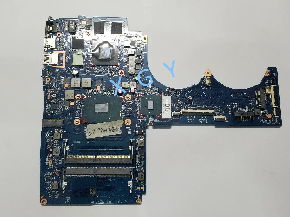Для HP 15-CB045WM 15-CB Материнская плата ноутбука w/i7-7700HQ GTX1050 4GB DAG75AMBAD0 926305-601 926305-501 926305-001 |