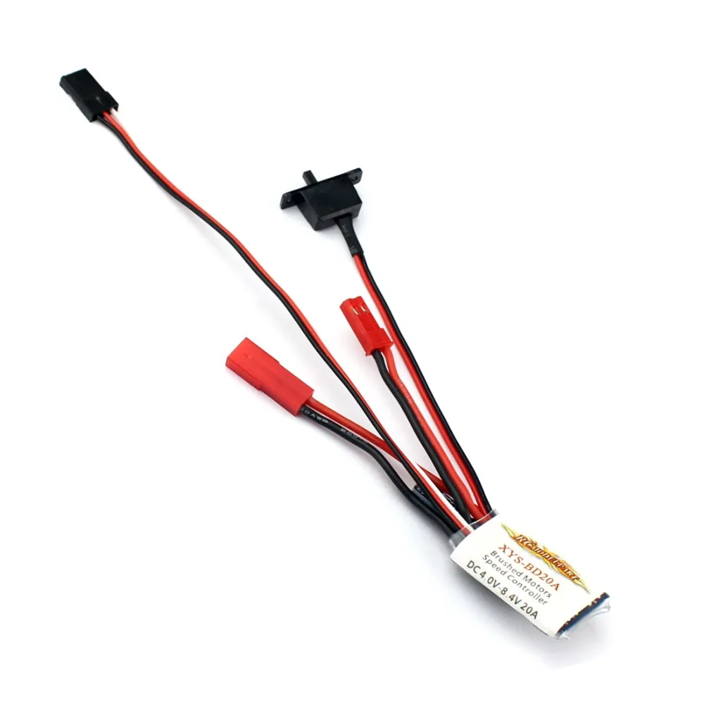 

3 Pcs 20A Brushed ESC Car Motor Speed Controller Bothway No brake function For 1/16 1/18 Car Boat F05614-3