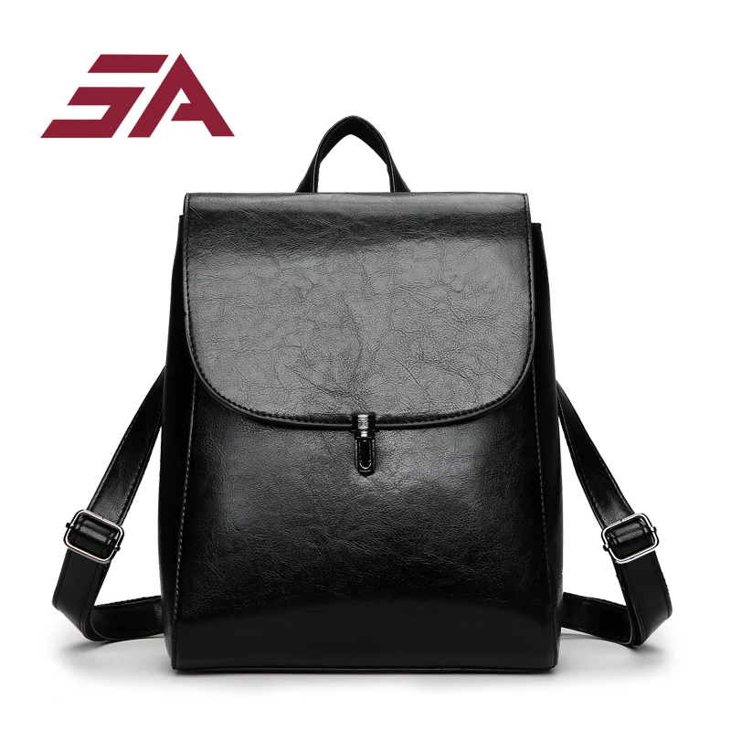 

SA Bags for women 2018 Fashionable School Bags for Teenage girls Youth Leather Backpacks Female School Shoulder Bag mochila