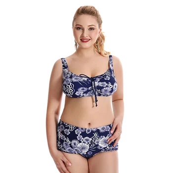 

Swimwear Women XXL sexy Bikini 2 pieces sets 2017 beach wear biquini High Waist Plus size Swimsuit bathing suit 0619