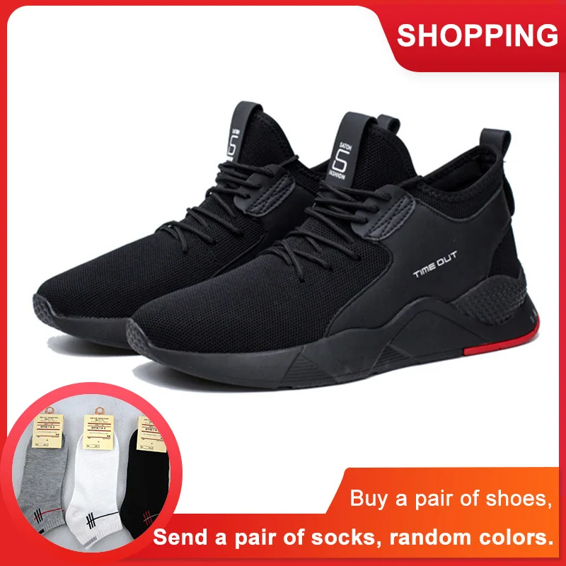 

Ultralight Men Tennis Sneakers Sports Lace-up Trainers Zapatillas Male Air Mesh Sapato Outdoor Sneakers Chaussure Homme Flat
