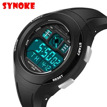 

SYNOKE Children Watches Cute Kids Watches For Girls Boys Rubber Children's Digital LED Wristwatches Reloj relogio masculino Saat