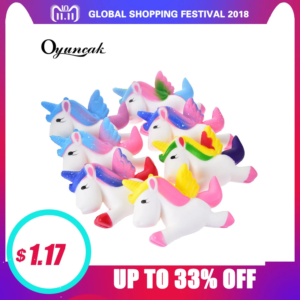 

Oyuncak Squishy Unicorn Squishe Antistress Novelty Gag Toys Anti-stress Fun Stress Relief Gags Practical Jokes Squeeze Toy Gift