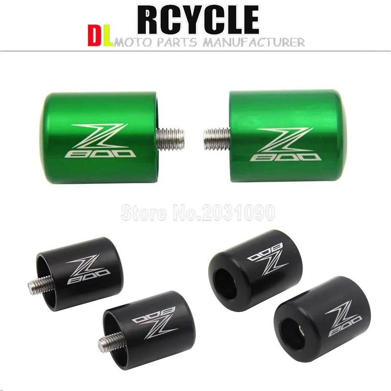 2 цвета для KAWASAKI Z800 руль акустическая система заканчивается Кепки Чехол слайдер Аксессуары для мотоциклов с ЧПУ