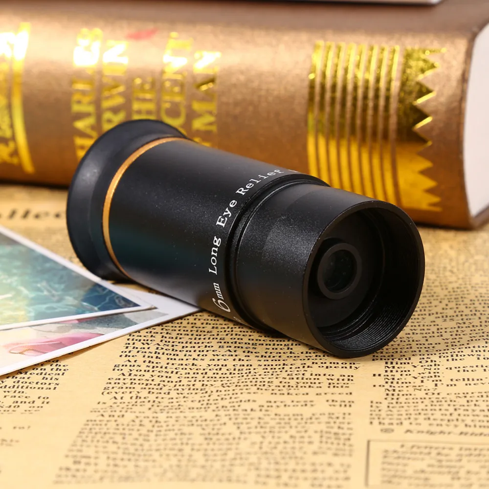 Телескоп окуляр 1,2" Ультра широкоугольный окуляр объектив 6 мм 66-Deg с многослойным покрытием для телескопа