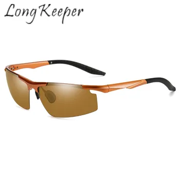 

Long Keeper Polarized Sunglasses Men Women Semi Rimless Sun Glasses Light TR90 Frame Eyeglasses Eyewear UV400 Driving Fashion