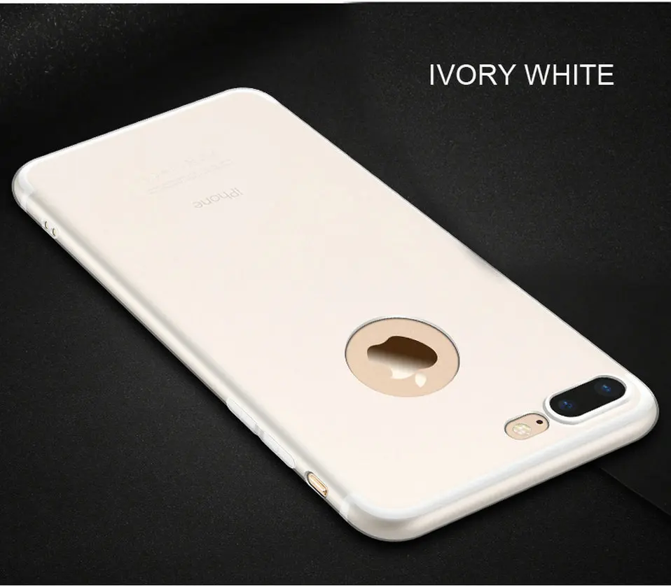 Icoque Plain Fitted Cases for iPhone 7 Case Matte Red Soft Silicone TPU Ultra Thin Cover for iPhone 8 Case 7plus 8 plus Cases    (12)