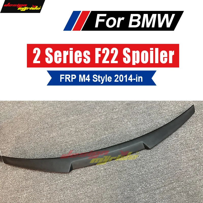 

F22 Spoiler Trunk Wing AEM4 Style FRP Primer black for BMW F22 M2 220i 228i 230i M235i Rear Diffuser Trunk Wing Spoiler 2014-in
