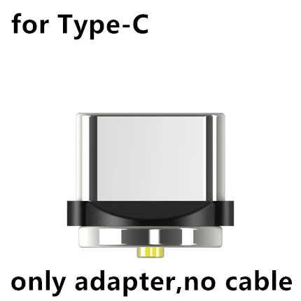 CatXaa 1 м Ell Магнитный черный кабель type C Магнит Micro USB 2.4A зарядное устройство адаптер для huawei samsung power Bank - Цвет: Type-c Adapter