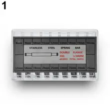 360 шт 6-25 мм Нержавеющая сталь часы Пружинные вставки Band Ссылка шплинт toolwatch аксессуары в штучной упаковке eartable ухо шпильки епенин