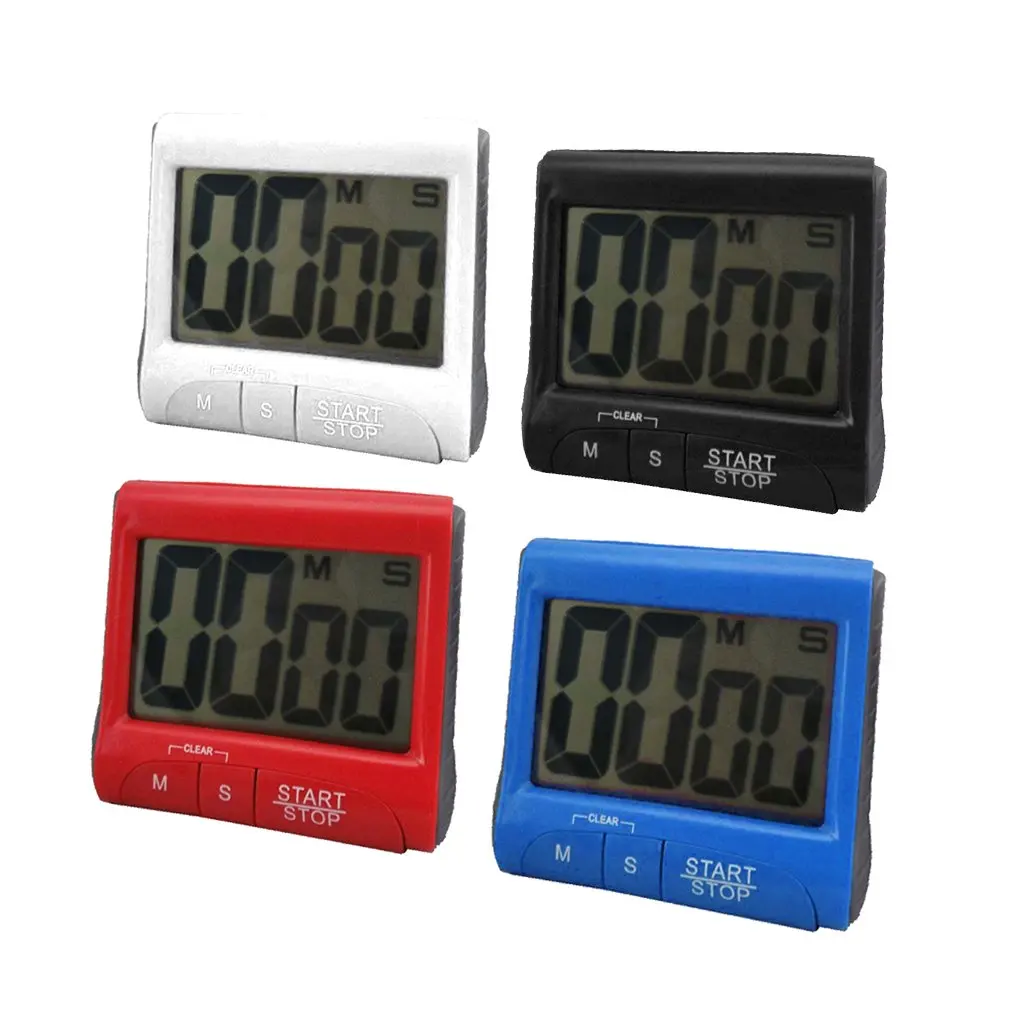 1pcs Super Deal Large LCD Digital Kitchen Timer Count Down Up Clock Loud Alarm Wholesale Drop