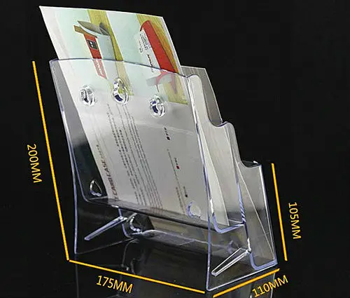 4 шт. 2 яруса карманные Пластиковые брошюры|rack stand|rack holderrack display |