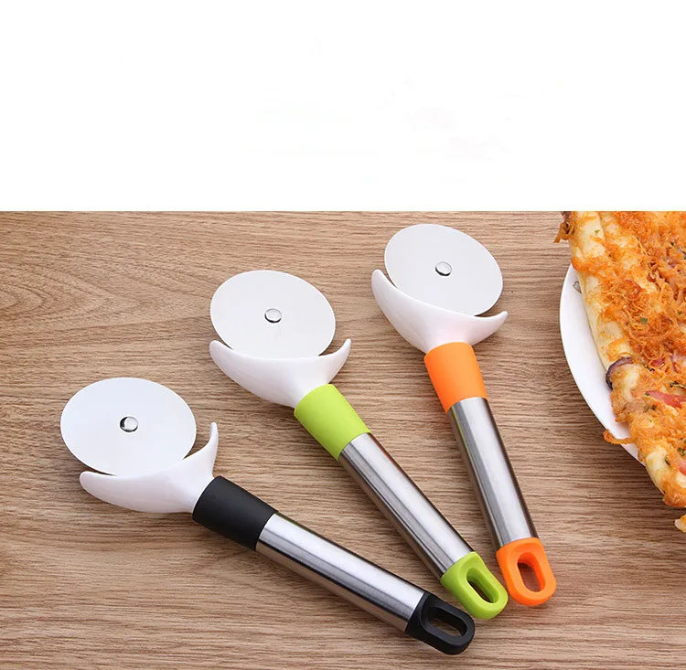 1PC Stainless Steel Pizza Wheels Cutters Multifunction Cake Pizza
