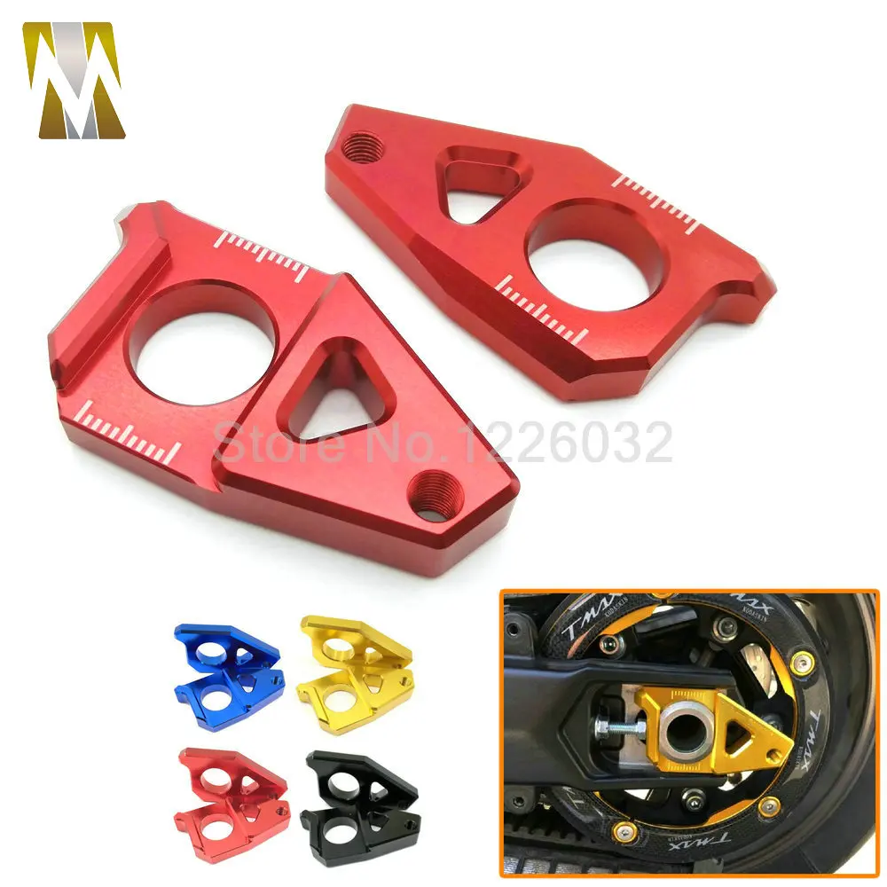 High Quality Motorcycle CNC Aluminum Rear Axle Spindle Chain Adjuster