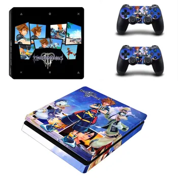 

Kingdom Hearts PS4 Slim Skin Sticker Decal for PlayStation 4 Console and 2 Controller Skin PS4 Slim Skin Sticker Vinyl