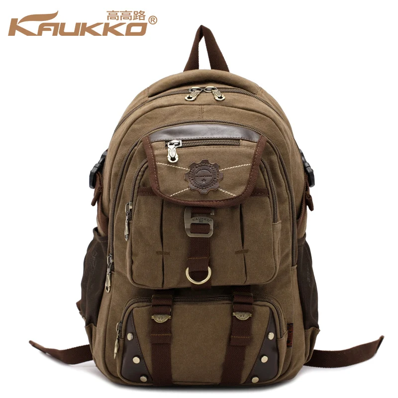 Zaino in tela spessa//Zaino Laptop Borsa A Tracolla Borsa-Militare//Retrò