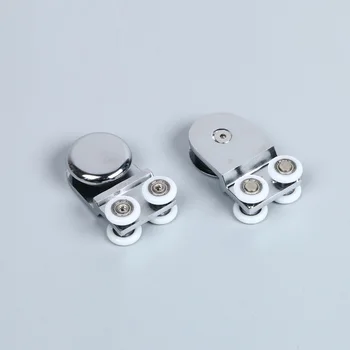 

2PCS Door Rollers Shower Glass Door Pulley Runners Wheels Guides Home Bathroom Push Pull Door Sliding Door Replacement Parts