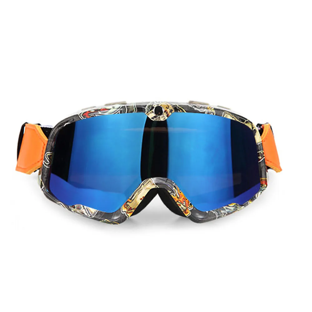 Новые очки для мотокросса, мужские и женские мотоциклетные очки, защита от УФ-лучей, лыжный мотокросс, очки, мотоциклетные очки - Цвет: C006 Colorful Blue