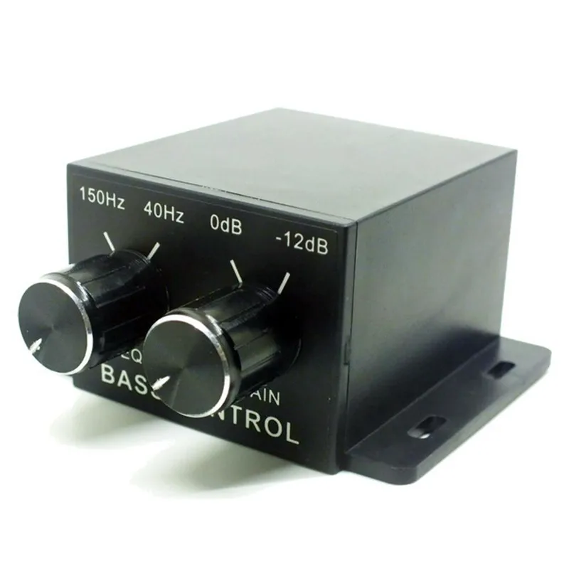 Автомобильный усилитель мощности регулятор Аудио Бас Сабвуфер эквалайзер кроссовер контроллер 4 RCA Регулировка уровня громкости
