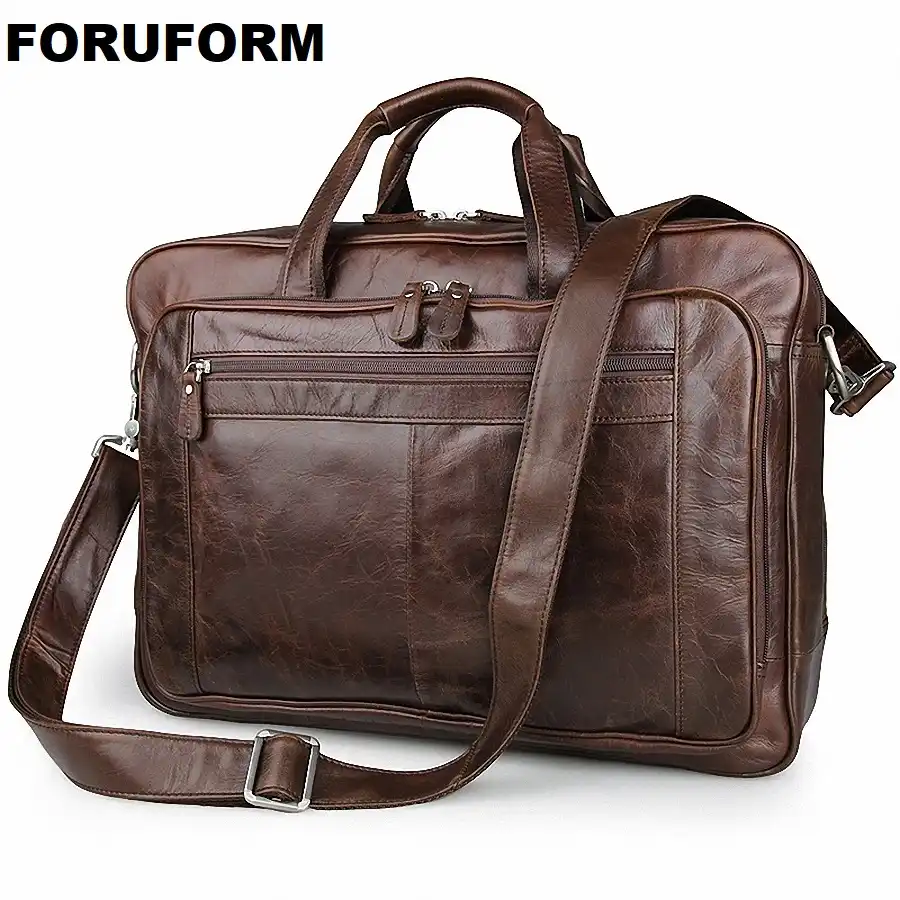classic mens leather briefcase