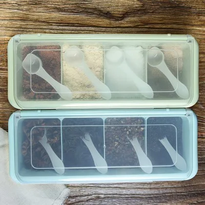 

The kitchen 4cases salt seasoning box MSG seasoning 29*10.5*7cm